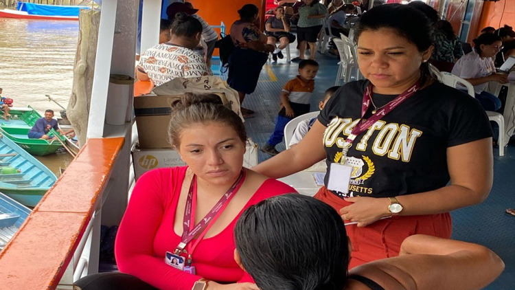 Atendimentos psicossociais, no Bailique, em Macapá