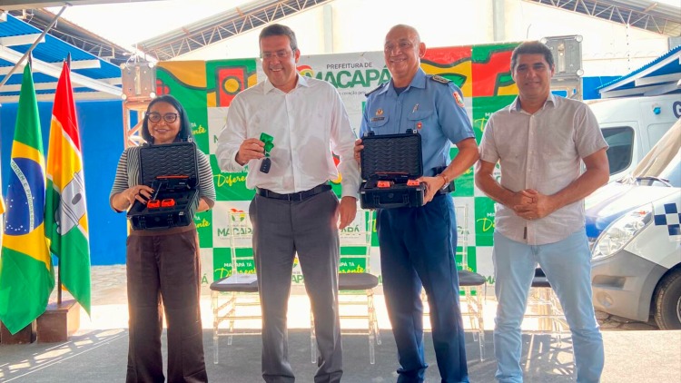 Prefeito Dr. Furlan fortalece Guarda Civil Municipal de Macapá com entrega de armamento e viatura