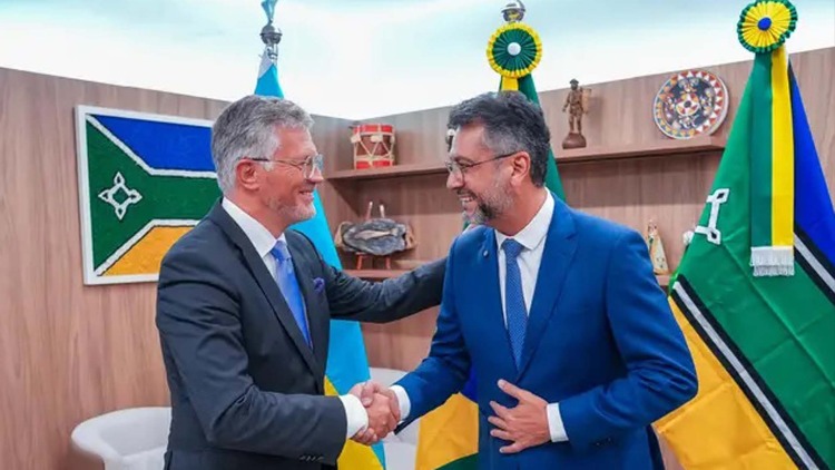 Governador Clécio Luís apresenta potencialidades do Amapá ao embaixador da Ucrânia no Brasil