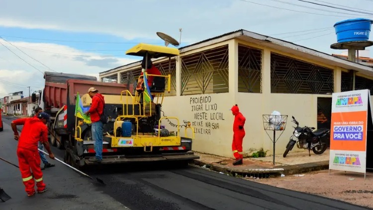 ​Governo do Amapá inicia nova frente de pavimentação no bairro Perpétuo Socorro