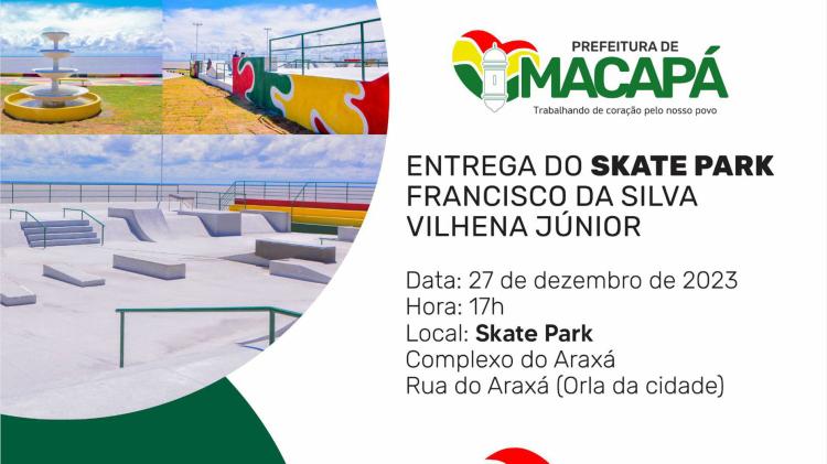 Prefeito Dr. Furlan entrega Skate Park Francisco da Silva Vilhena Júnior para atividades esportivas