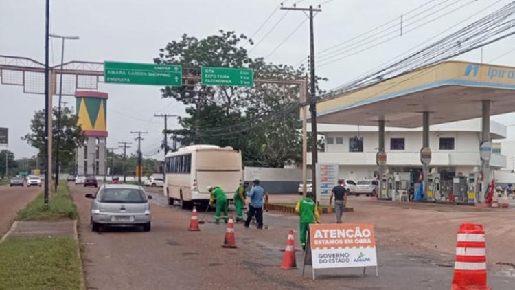Governo do Estado intensifica manutenção da Rodovia Josmar Pinto, em Macapá