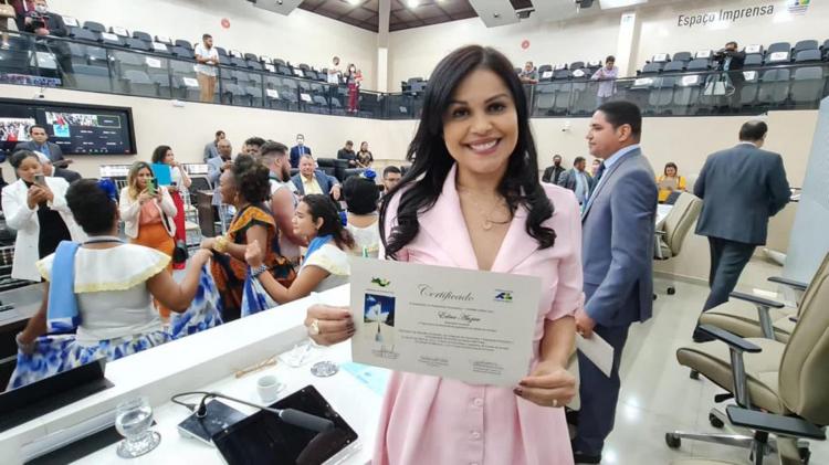 Deputada Edna Auzier toma posse como presidente do Parlamento Amazônico