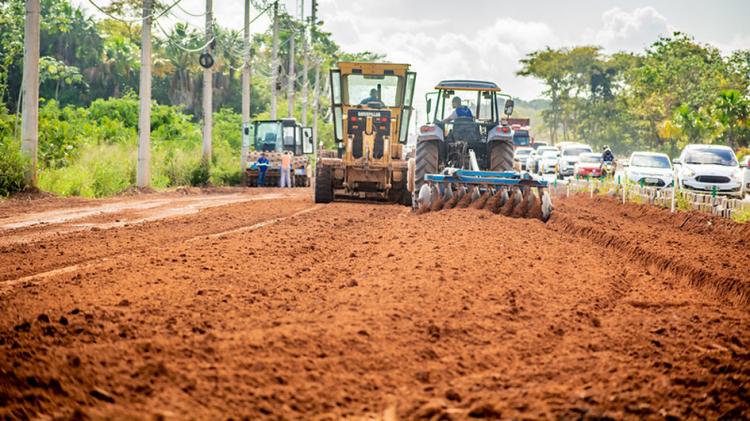 Governo inicia etapa de terraplenagem na ponte sobre a Lagoa dos Índios