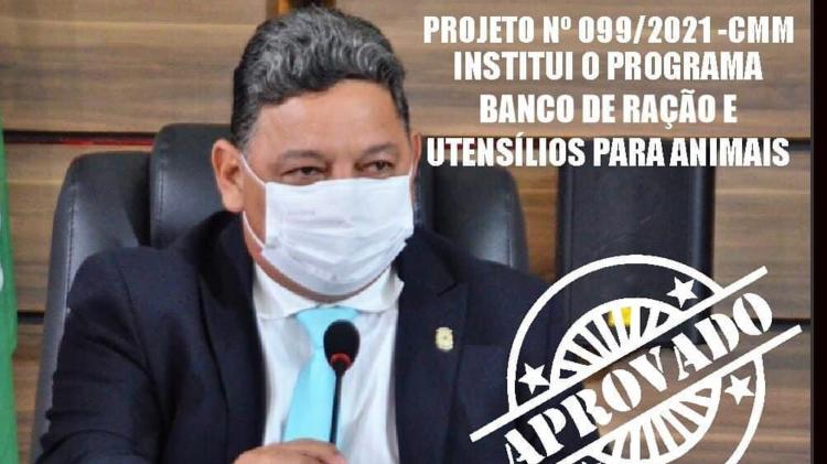 Vereador Cláudio viabiliza o Programa Banco de Ração e Utensílios para Animais
