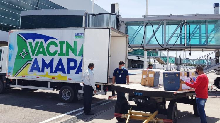 Amapá recebe 55.100 doses de vacinas contra a covid-19 em uma semana