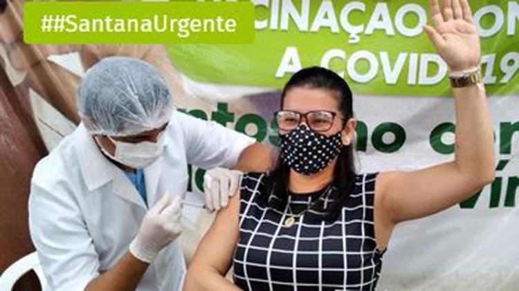 Santana já aplicou 47 mil doses do total de vacinas recebidas para o combate à Covid-19 