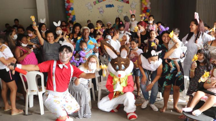 Governo realiza programação de páscoa para pacientes internados no Hospital da Criança