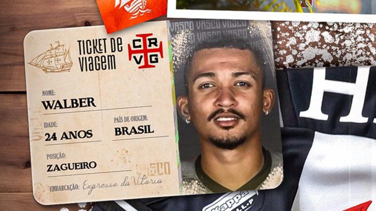 Vasco anuncia contratação do zagueiro Walber