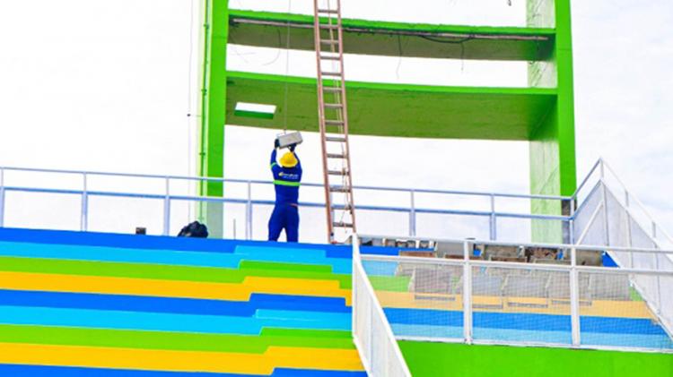 Governo do Amapá já concluiu 50% das obras de revitalização e adaptação do Sambódromo