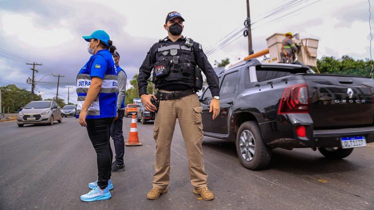 Detran e Batalhão da Polícia Rodoviária Estadual organizam trânsito na Duca Serra
