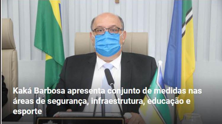 Kaká Barbosa apresenta conjunto de medidas nas áreas de segurança, infraestrutura, educação e esporte 