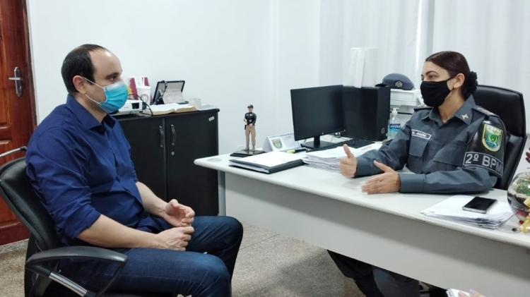Jack JK visita instalações do 2⁰ Batalhão de Polícia Militar - Veiga Cabral (Falcão)