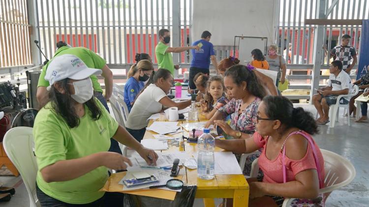 Governo do Amapá leva atendimentos de cidadania para distrito do Bailique