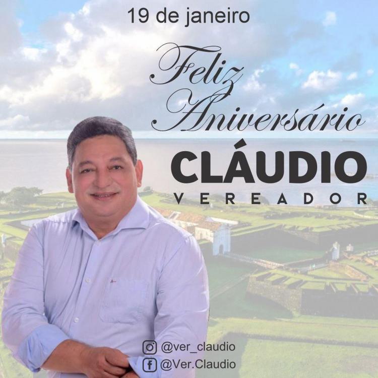Vereador Cláudio felicitado pela passagem de aniversário