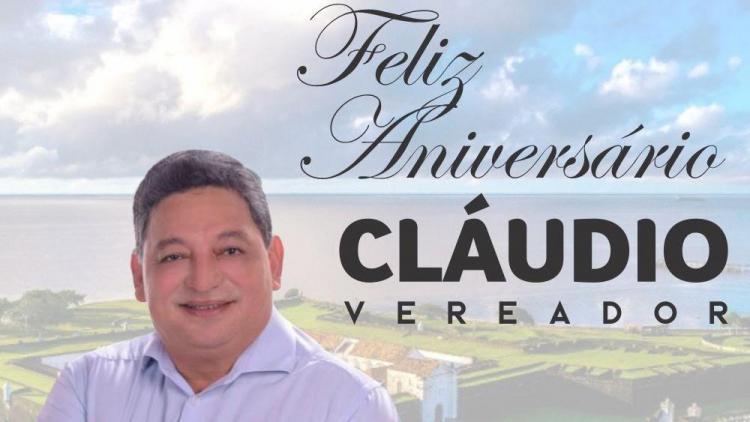 Vereador Cláudio felicitado pela passagem de aniversário