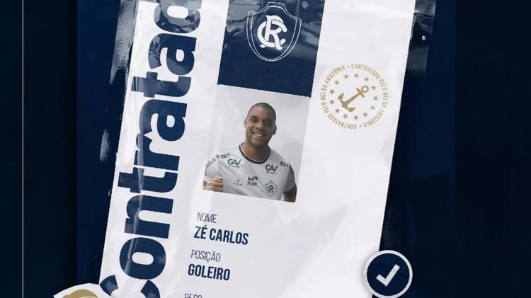 Oficial! Remo anuncia a contratação do goleiro Zé Carlos