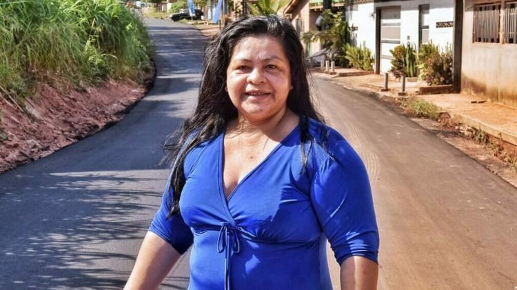 Asfaltamento no bairro Vitória do São Lázaro