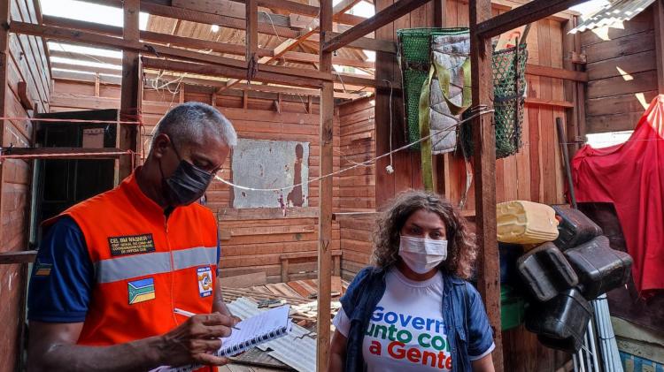 Força-tarefa do Estado coordena ações de ajuda humanitária para famílias afetadas por ventania em Vitória do Jari