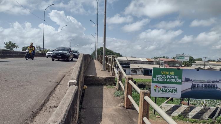 Construção da nova ponte Sérgio Arruda