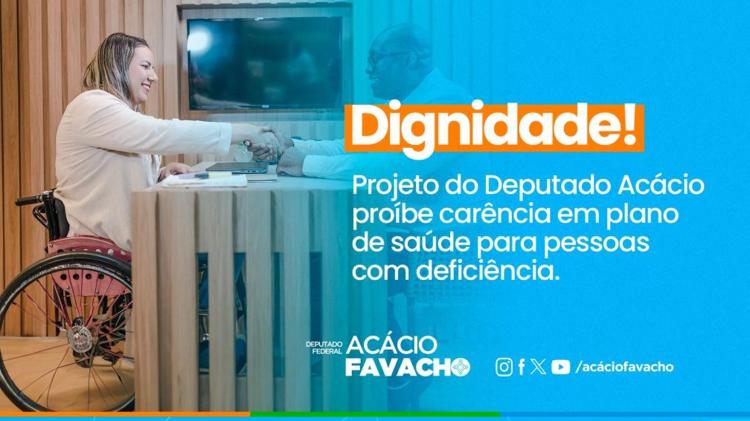 Projeto proíbe a exigência de carência pelas operadoras de planos de saúde para pessoas com deficiência