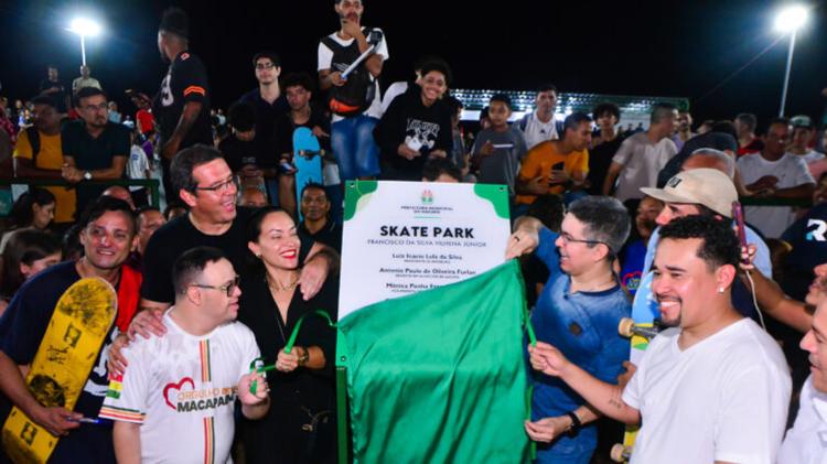 Prefeitura de Macapá inaugura Skate Park Francisco da Silva Vilhena Júnior com a presença dos atletas Bob Burnquist e Dani Vitória