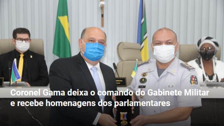 Coronel Gama deixa o comando do Gabinete Militar e recebe homenagens dos parlamentares